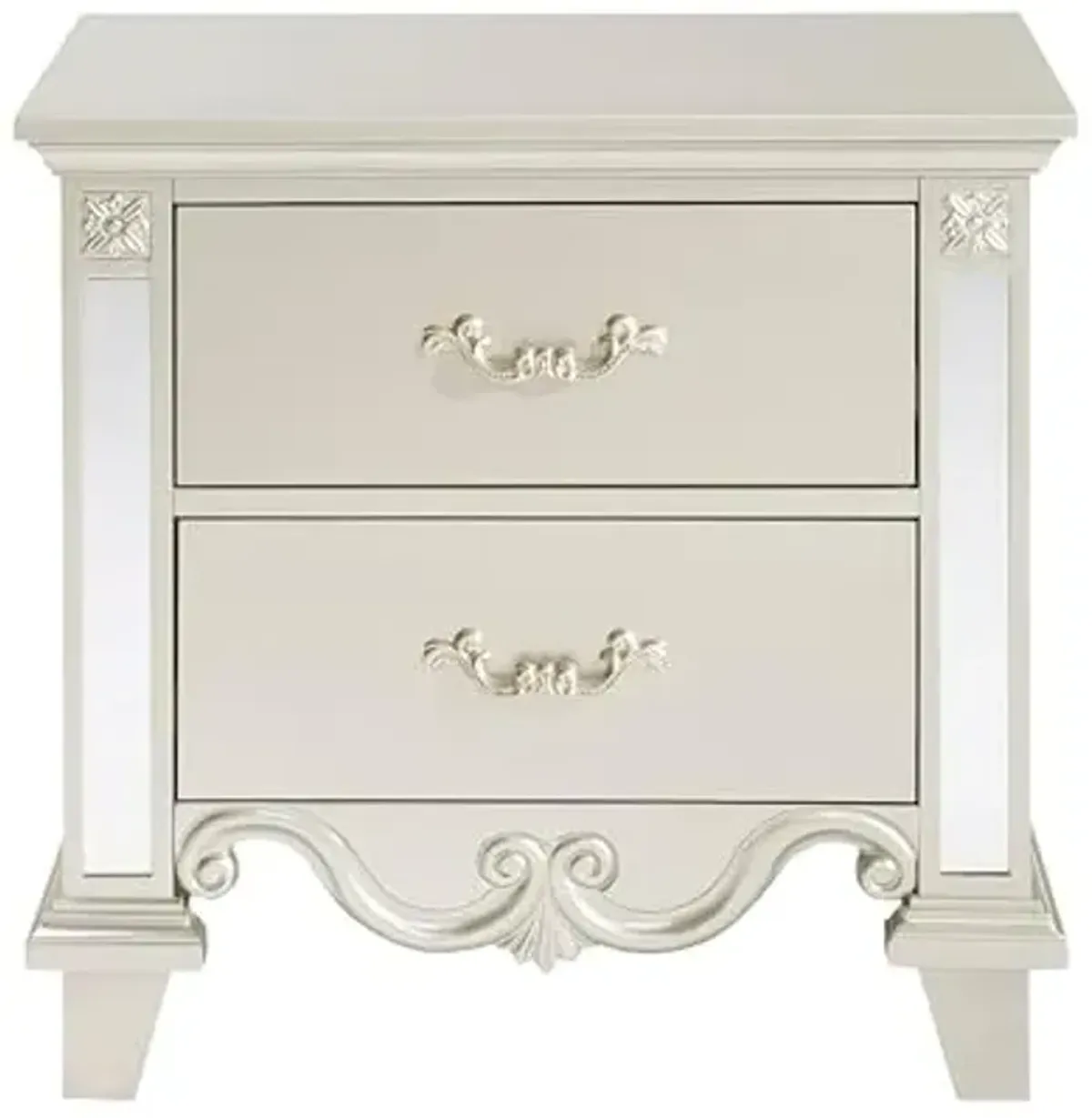 Homelegance Metallic Gold/Silver Champagne Nightstand