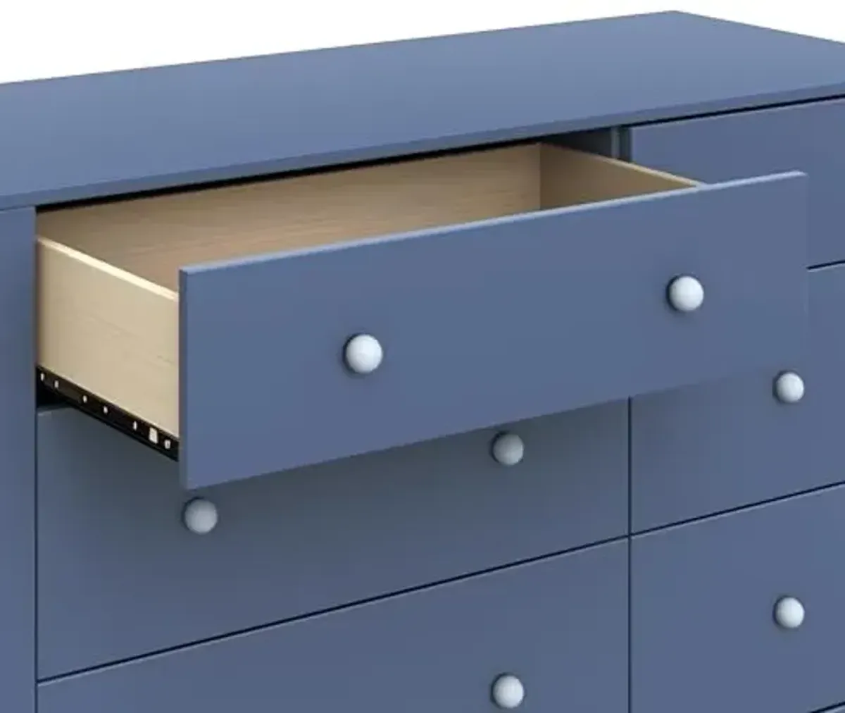 Carter's by Davinci Marisol 6-Drawer Dresser in Cove Blue/Powder Blue, GREENGUARD Gold Certified