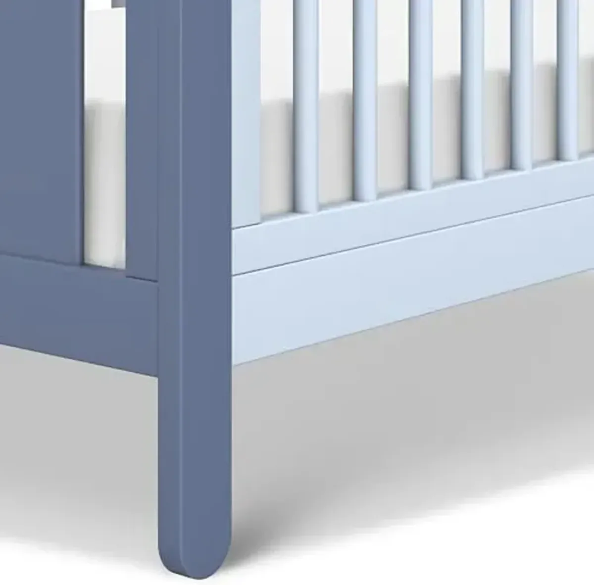 Carter's by DaVinci Marisol 4-in-1 Convertible Crib in Cove Blue/Powder Blue, GREENGUARD Gold Certified