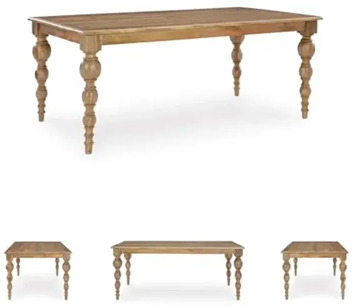 Signature Design by Ashley Rybergston Casual Dining Table with 4 Legs, Light Brown