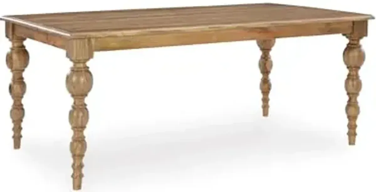 Signature Design by Ashley Rybergston Casual Dining Table with 4 Legs, Light Brown