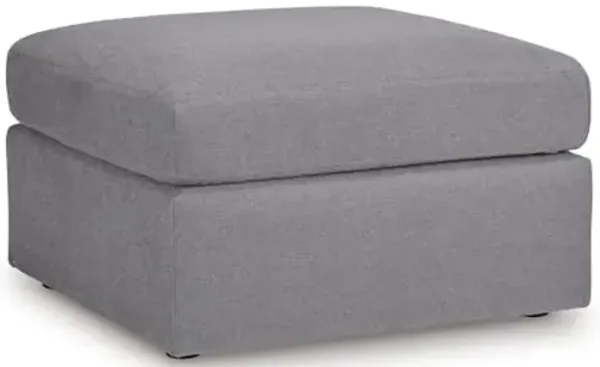 Signature Design by Ashley Modmax Contemporary Square Oversized Accent Ottoman with Non-Skid Legs, Gray