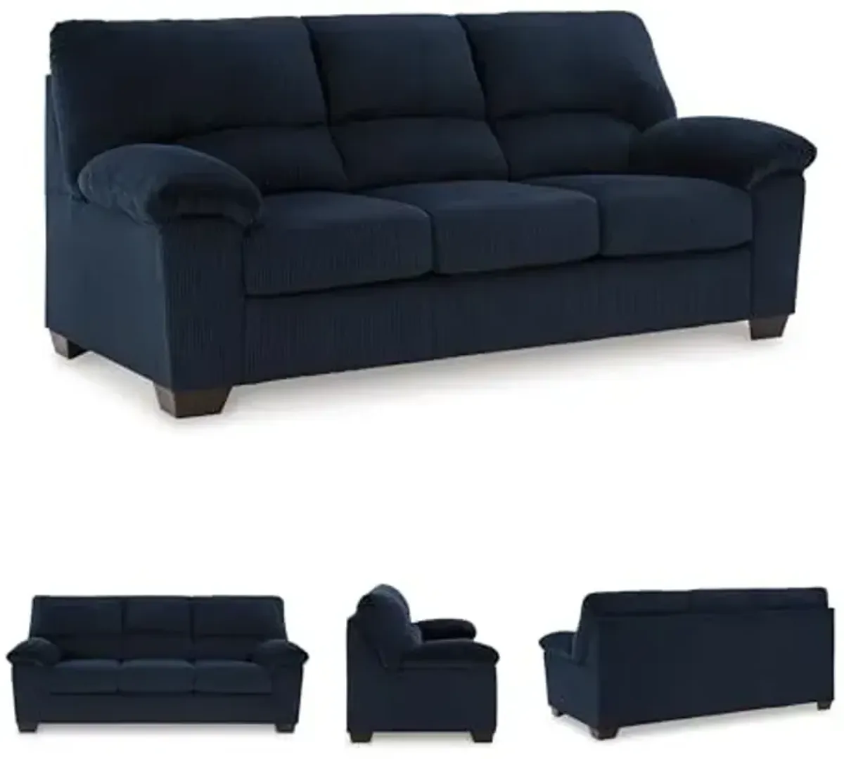Signature Design by Ashley SimpleJoy Contemporary Sofa for Living Room, Blue