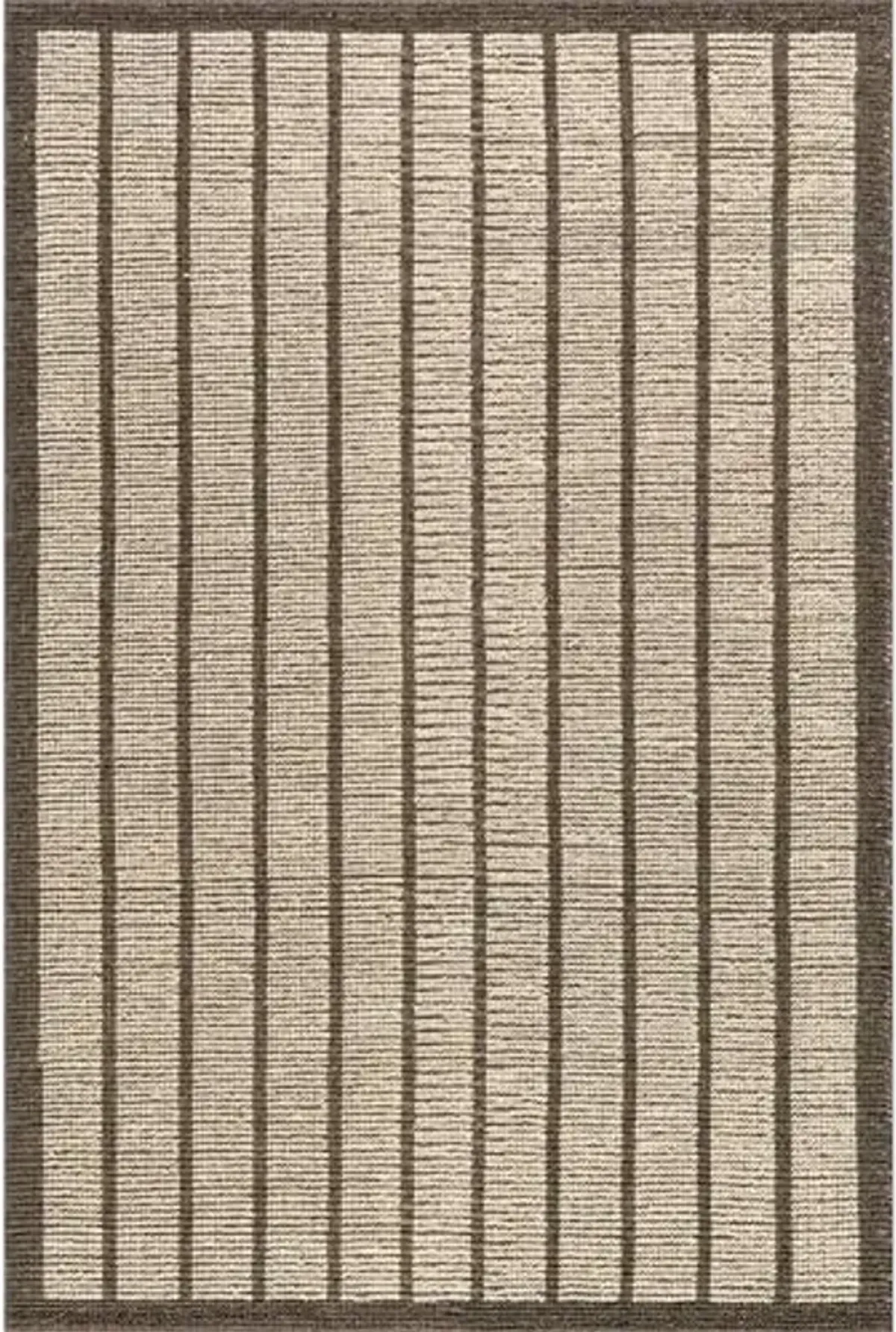 Rugs USA Eva Brown/Ivory, 5' x 8', Handmade, Stripe, Wool & Cotton, Soft and Cozy, High Traffic, Stain Resistant, Easy Clean, Durable Area Rug for Bedroom, Living Room, Dining, Den, Foyer, Entryway