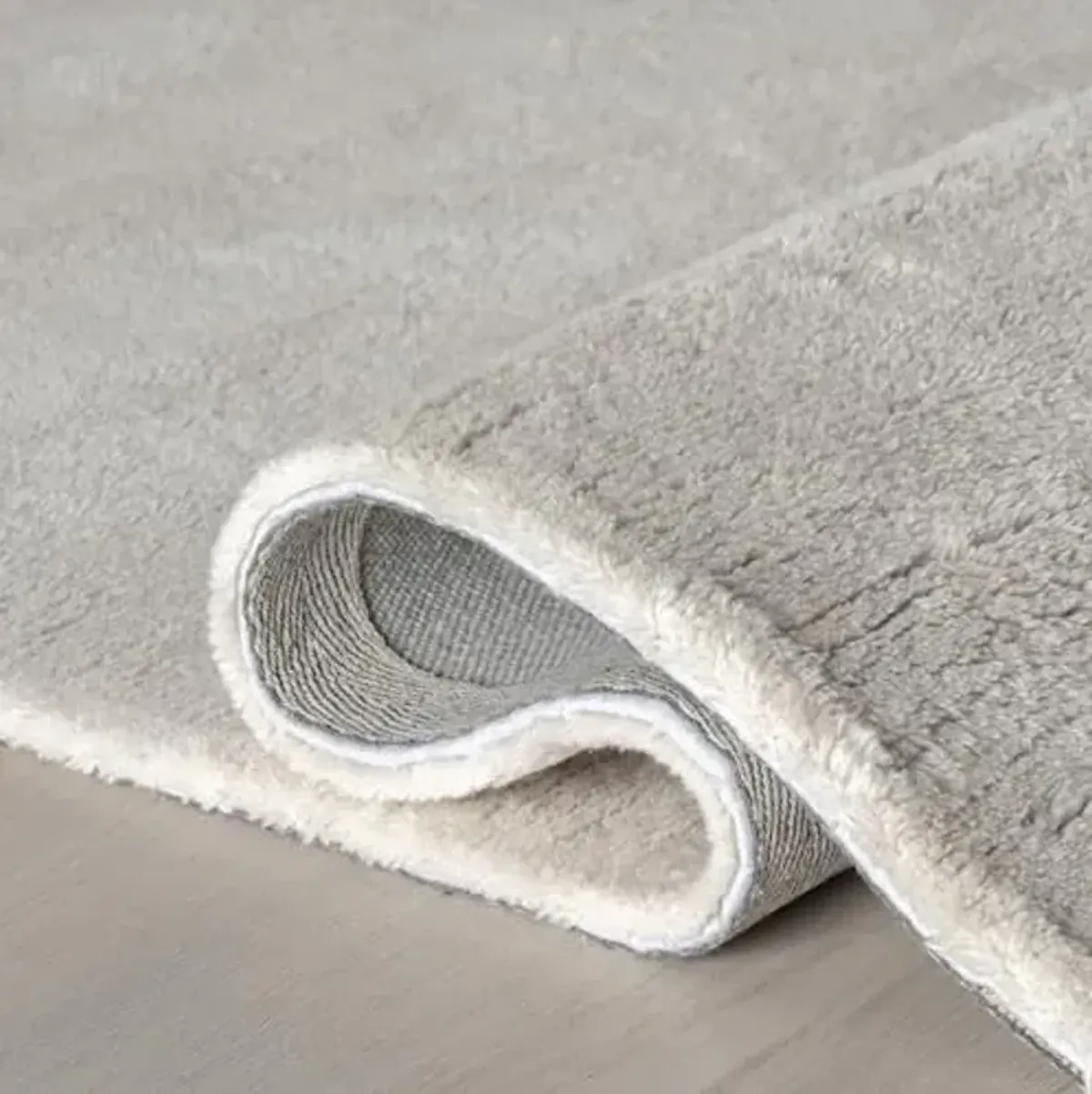 Rugs USA Gaia Ivory, 9'6" x 13'6", Handmade, Solid, Shag, New Zealand Wool, Soft and Cozy, High Traffic, Stain Resistant, Easy Clean, Durable Runner for Bedroom, Living Room, Dining, Den, Foyer