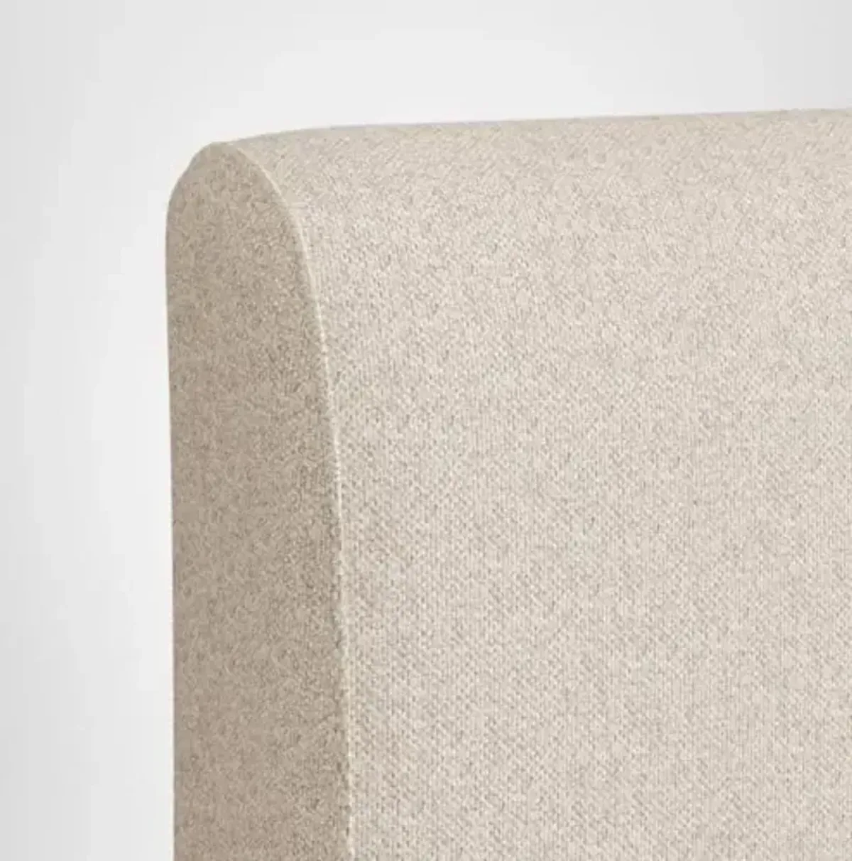 Nectar Upholstered Headboard - Cal King - Linen - Attachable to Bamboo Bed Frame (Sold Seperately) - Easy Tool Free Set Up - Contemporary and Durable