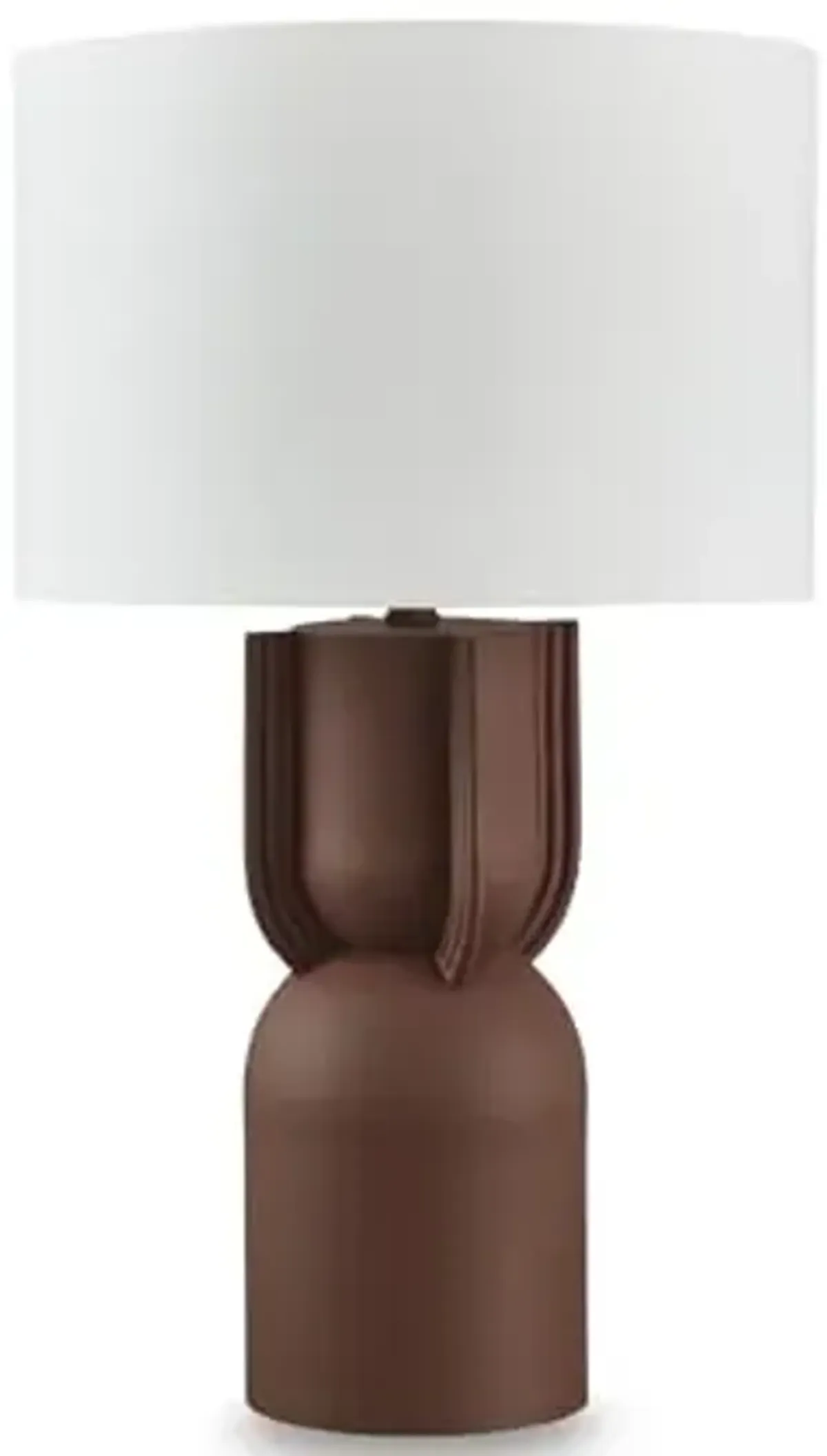 Signature Design by Ashley Rowandale Modern Metal Table Lamp with 3-Way Switch, Dark Brown