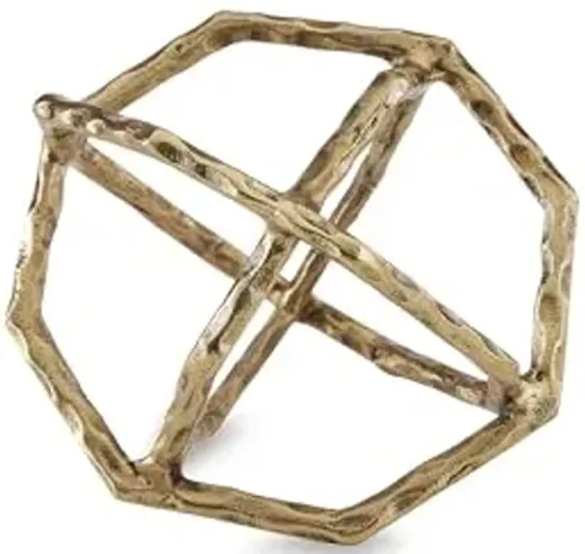 Signature Design by Ashley Laddington Contemporary Tabletop Aluminum Metal Sculpture with Interlocking Rings Design, Metallic