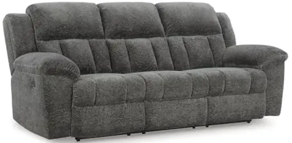 Signature Design by Ashley Frohn Contemporary Manual Reclining Sofa, Gray