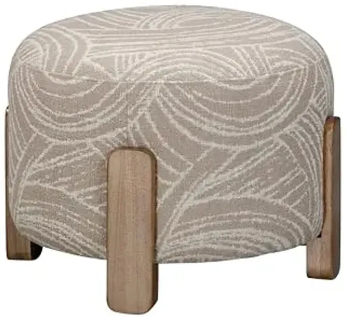 Bassett Mirror Company Willow Accent Ottoman - Khaki Swirl