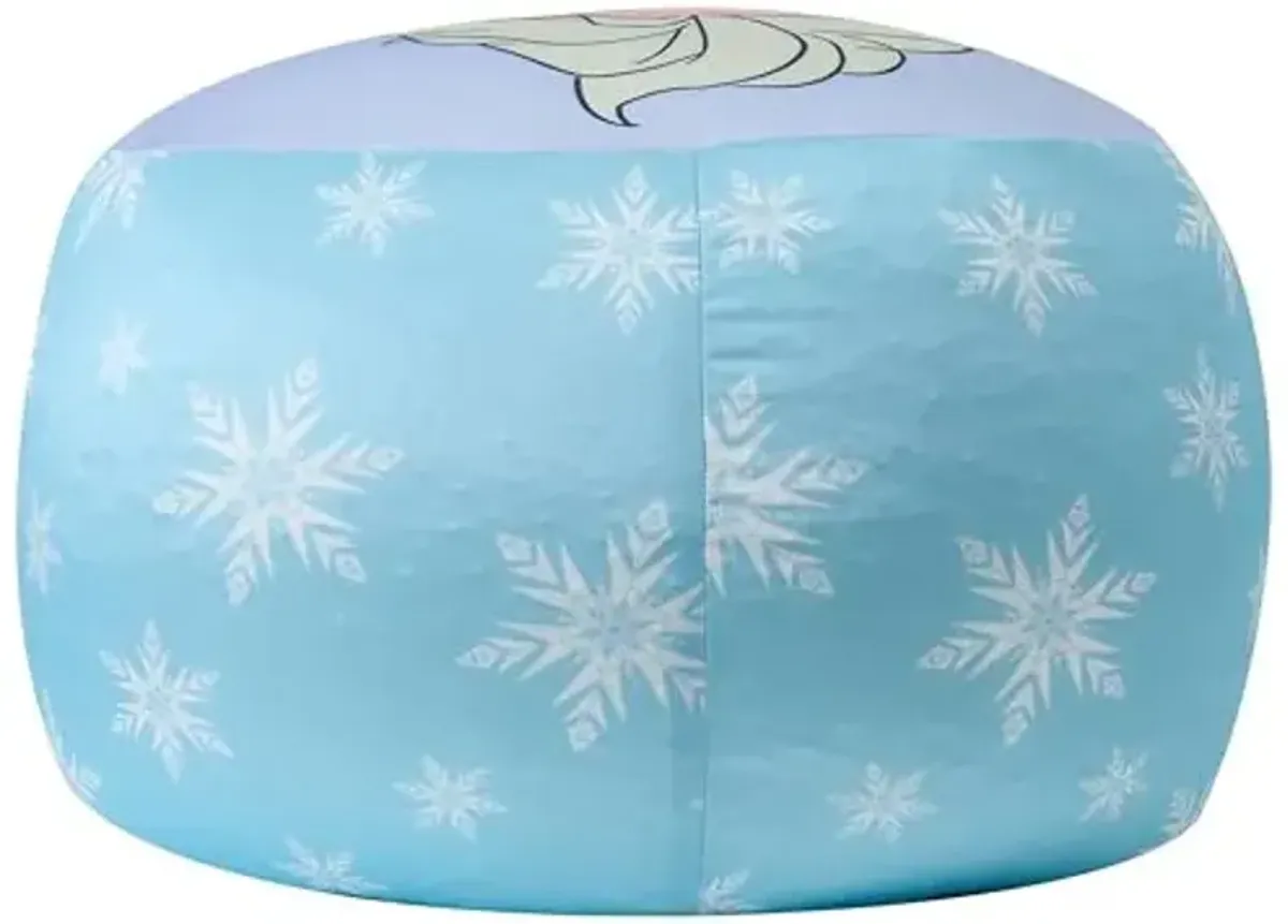 Disney Frozen Spandex Smooshie Bean Bag Chair,Kids Comfortable Seating and Room Décor