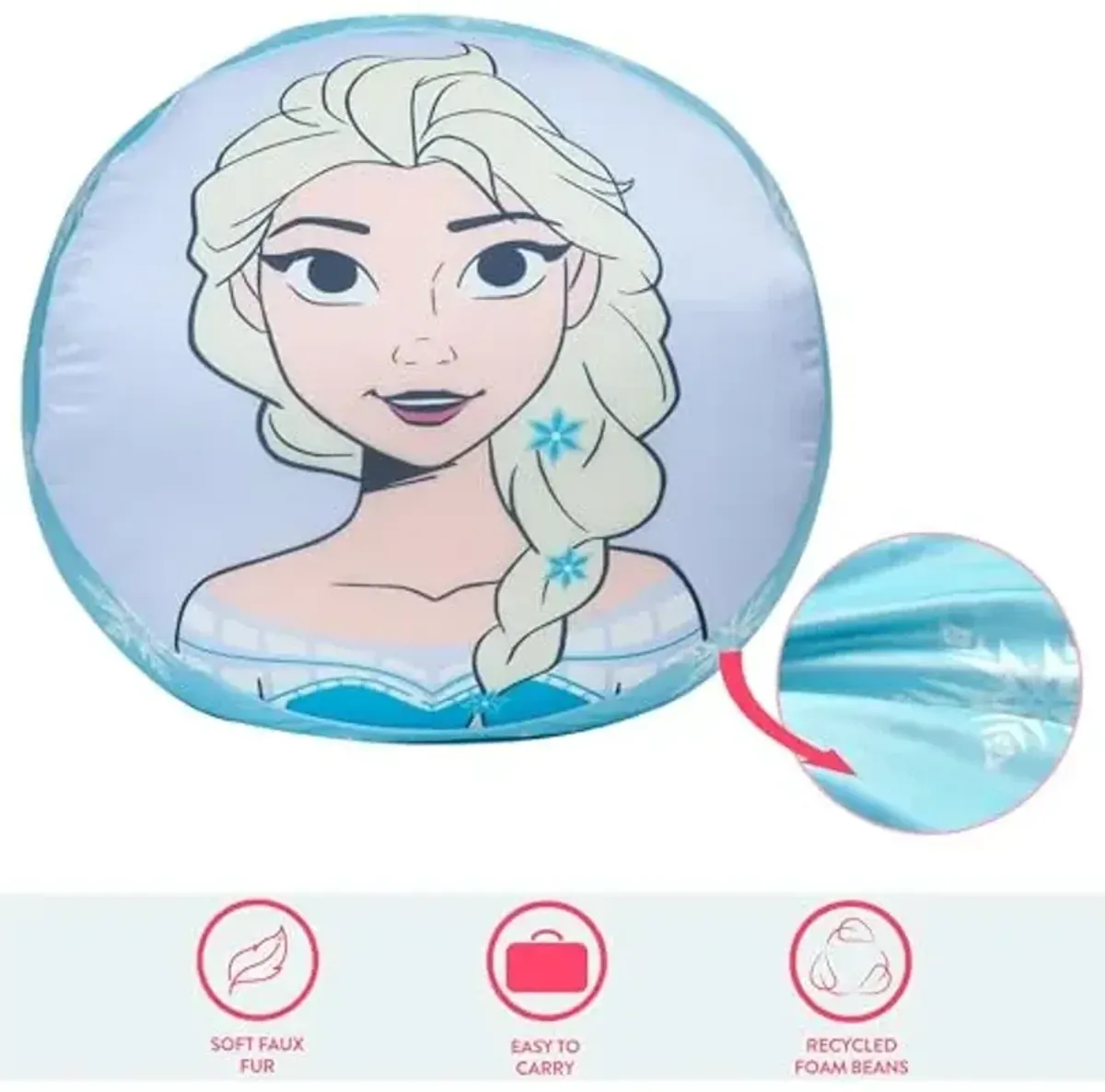 Disney Frozen Spandex Smooshie Bean Bag Chair,Kids Comfortable Seating and Room Décor