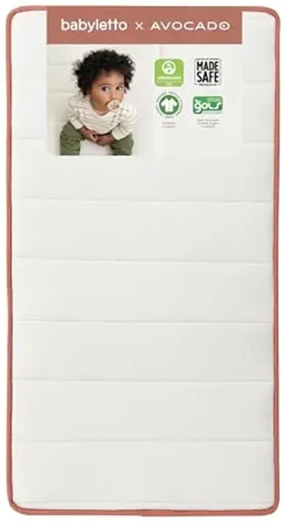 babyletto Avocado Baby Crib Mattress - GOTS, Made Safe, GREENGUARD Gold Certified - Dual Sided Infant & Toddler Mattress - Flippable & Breathable - ‎52 x 28.25 x 5.5 Inches for Standard Size Crib