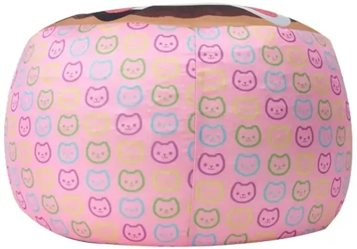 Gabbys Dollhouse Spandex Smooshie Bean Bag Chair,Kids Comfortable Seating and Room Décor