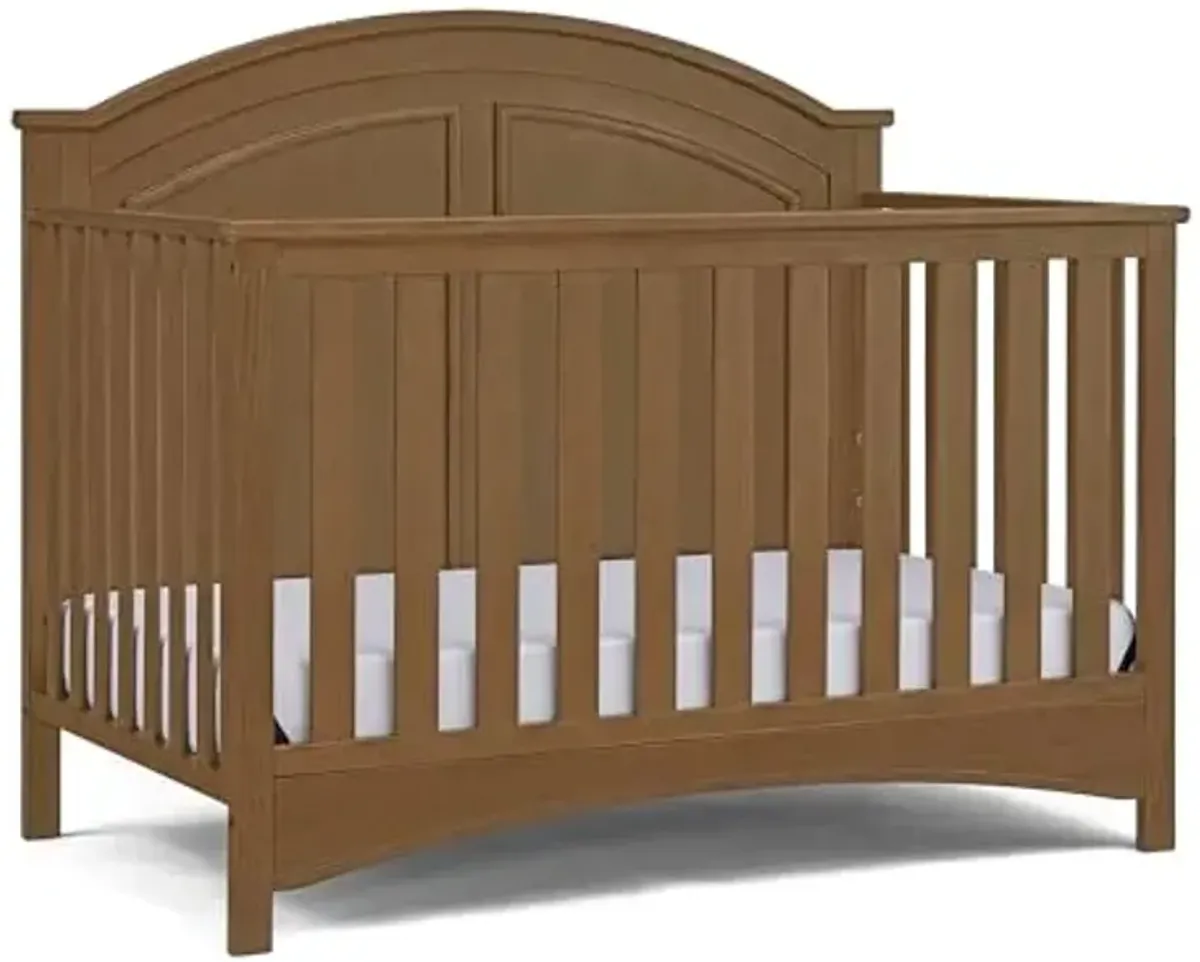 Delta Children Perry 6-in-1 Convertible Crib - Greenguard Gold Certified, Chestnut