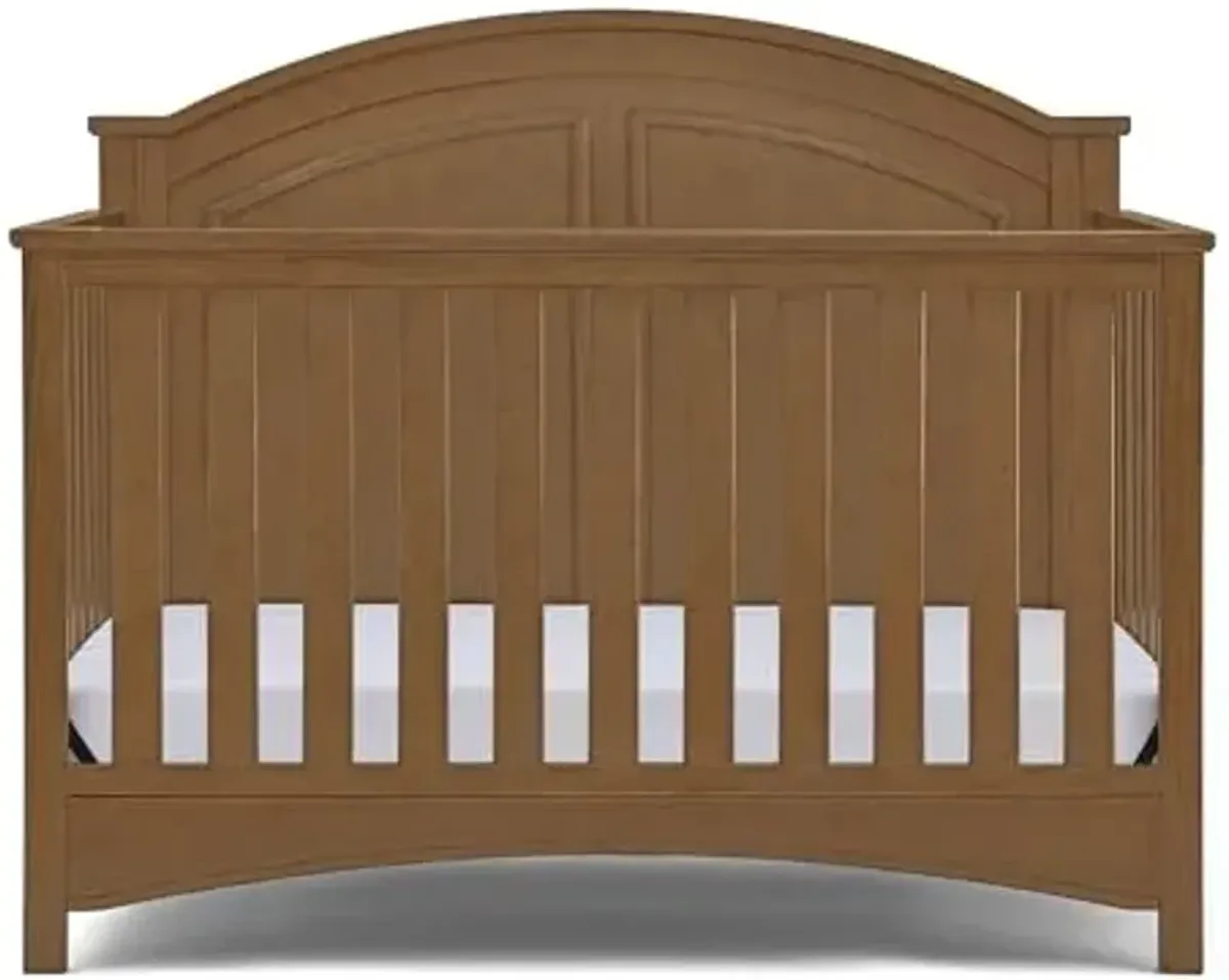 Delta Children Perry 6-in-1 Convertible Crib - Greenguard Gold Certified, Chestnut