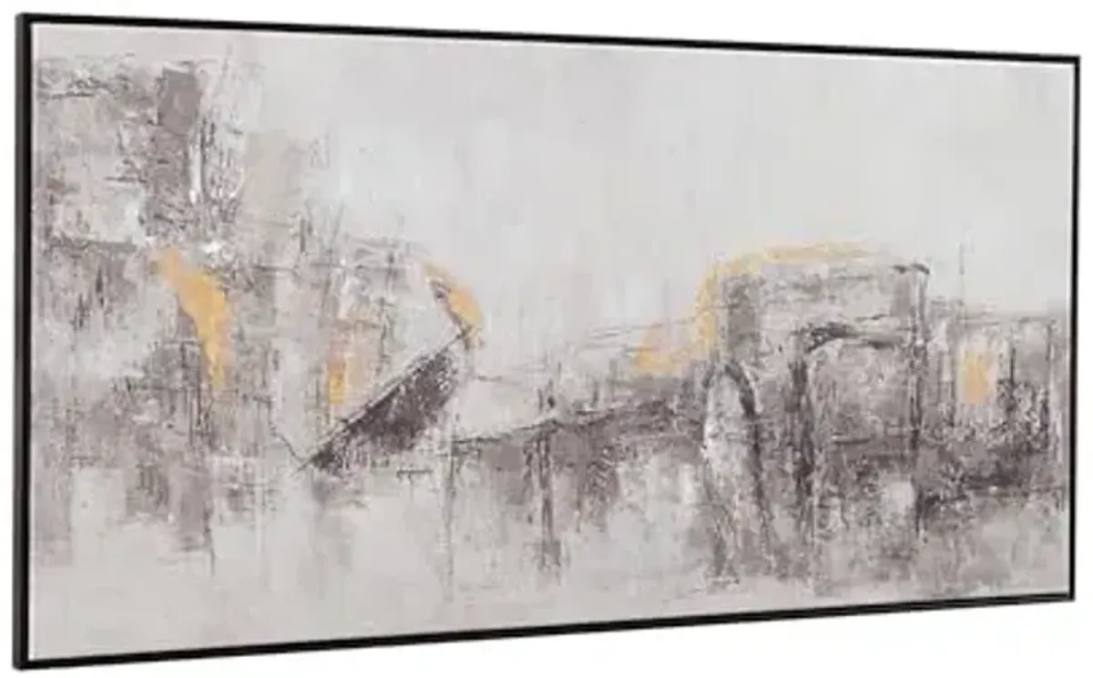 Bassett Mirror Company About Town Framed Canvas - Black