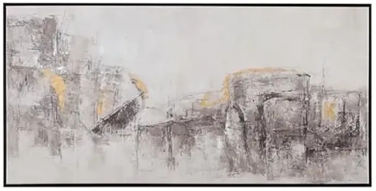 Bassett Mirror Company About Town Framed Canvas - Black