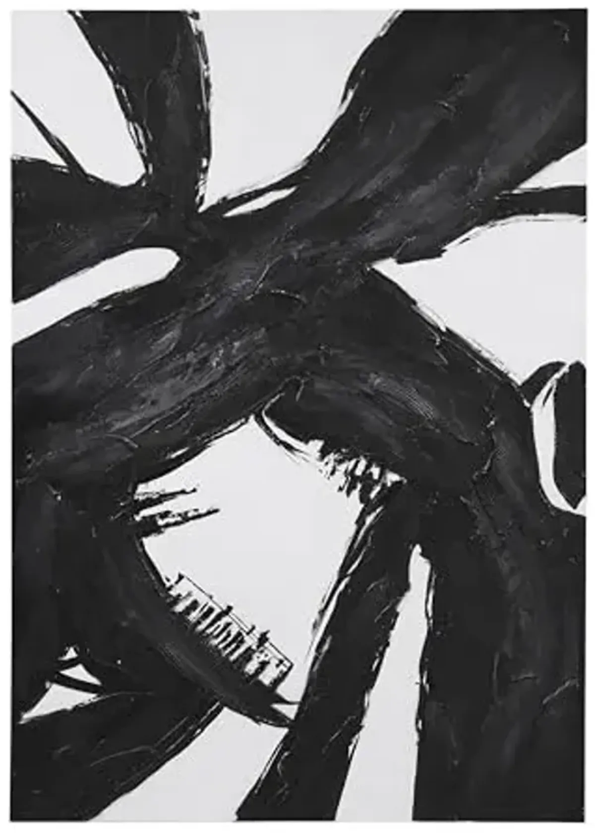 Bassett Mirror Company Franz Canvas Art - White/Black