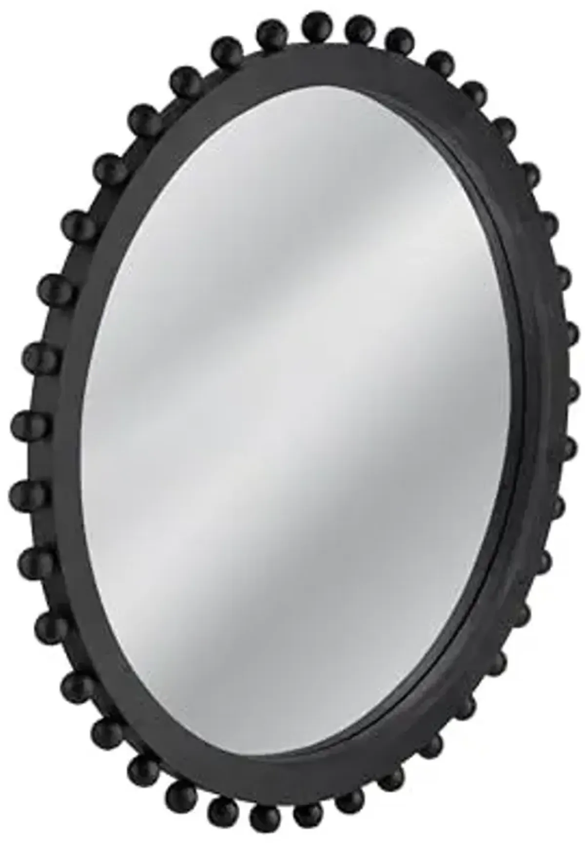 Renn Round Wall Mirror - Matte Black