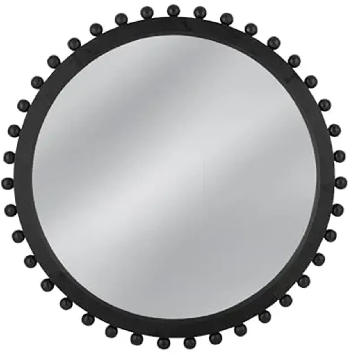 Renn Round Wall Mirror - Matte Black