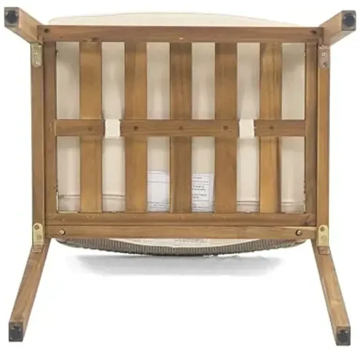 Christopher Knight Home Set of 2 Terry Farmhouse Country Patio Acacia Wood Dining Armchairs, Outdoor Side Chair with Rope Woven Backrest, Garden/Backyard Accent Chair with Cushions,Grey+Natural Brown