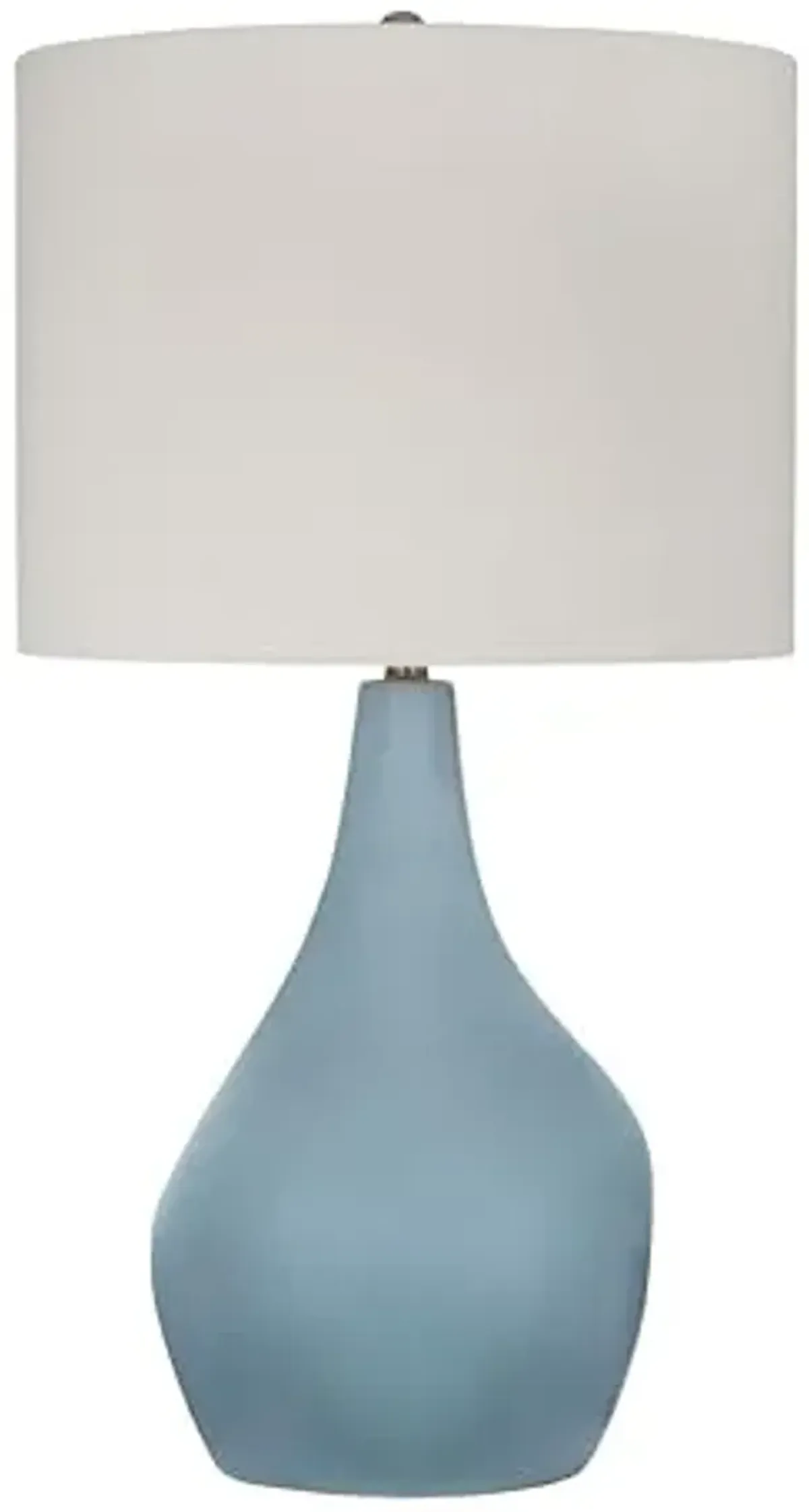 Bassett Mirror Company Rawlins Table Lamp - Light Grey Blue