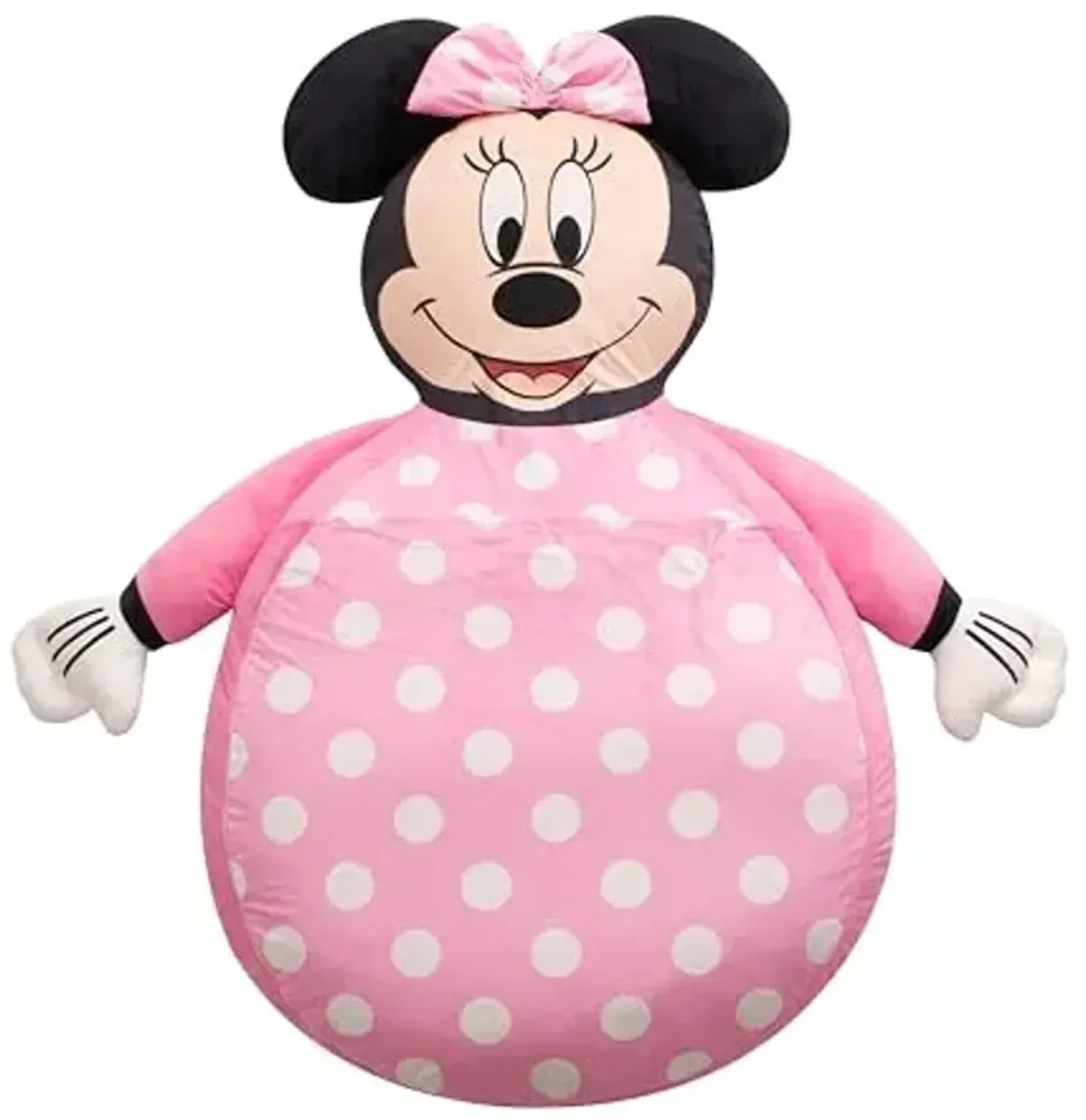 Disney Minnie Mouse Oversized Floor Lounger for Kids,Soft Plush Chair with Pillow and Cushion,Comfortable Portable Nap/Play Mat