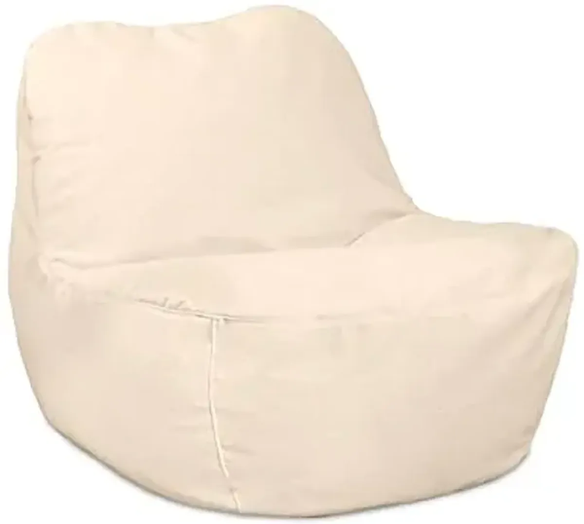 Big Joe Luft Lightweight Outdoor Patio Chair, Premium Sunbrella Fabric, ComfortFlow Bean Filling, Sand