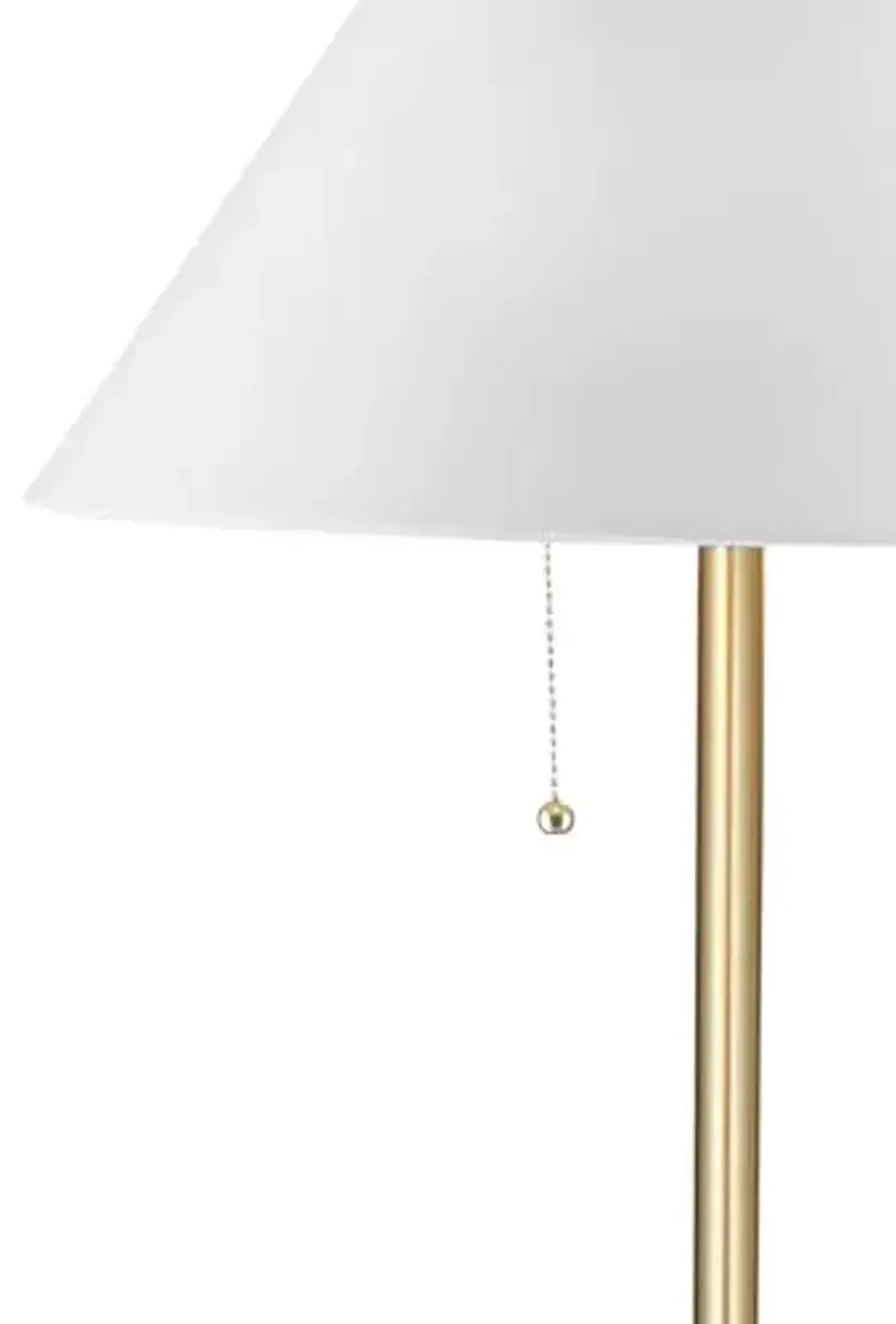 Bassett Mirror Company Lenor Floor Lamp - Black/Brass