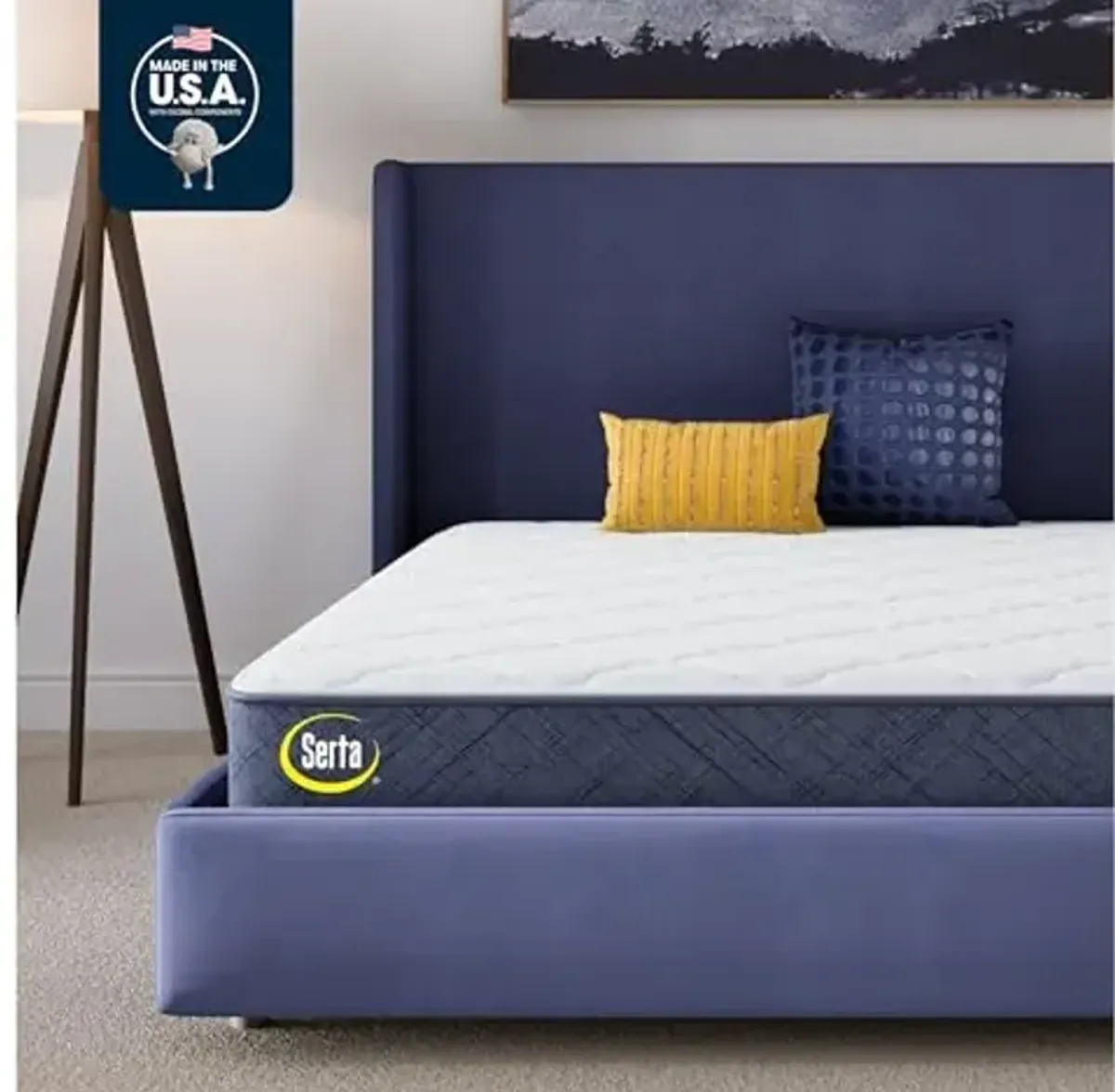 Serta Five Star Mattress Tranquility 8" Medium Cal King, Breathable, Pressure Relief, with Supportive Innersprings - 100 Night Trial, CertiPUR-US Certified and 10 Year Limited Warranty