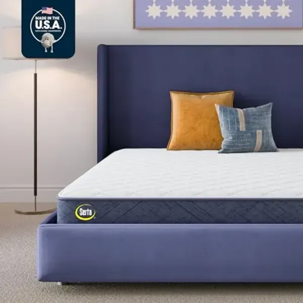 Five Star Mattress Tranquility 7-Inch Firm – Cal King– Supportive Coils, Breathable Foam – Bed-in-a-Box– 100 Night Trial, 10-Year Limited Warranty