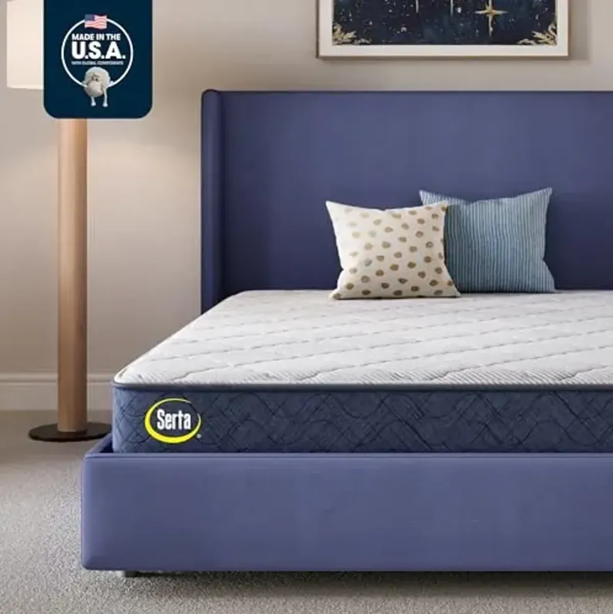 Serta Five Star Mattress Tranquility 10-Inch Medium – Full– Zoned Lumbar Support, Pressure Relief, Cooling Foam – Bed-in-a-Box– 100 Night Trial, 10-Year Limited Warranty