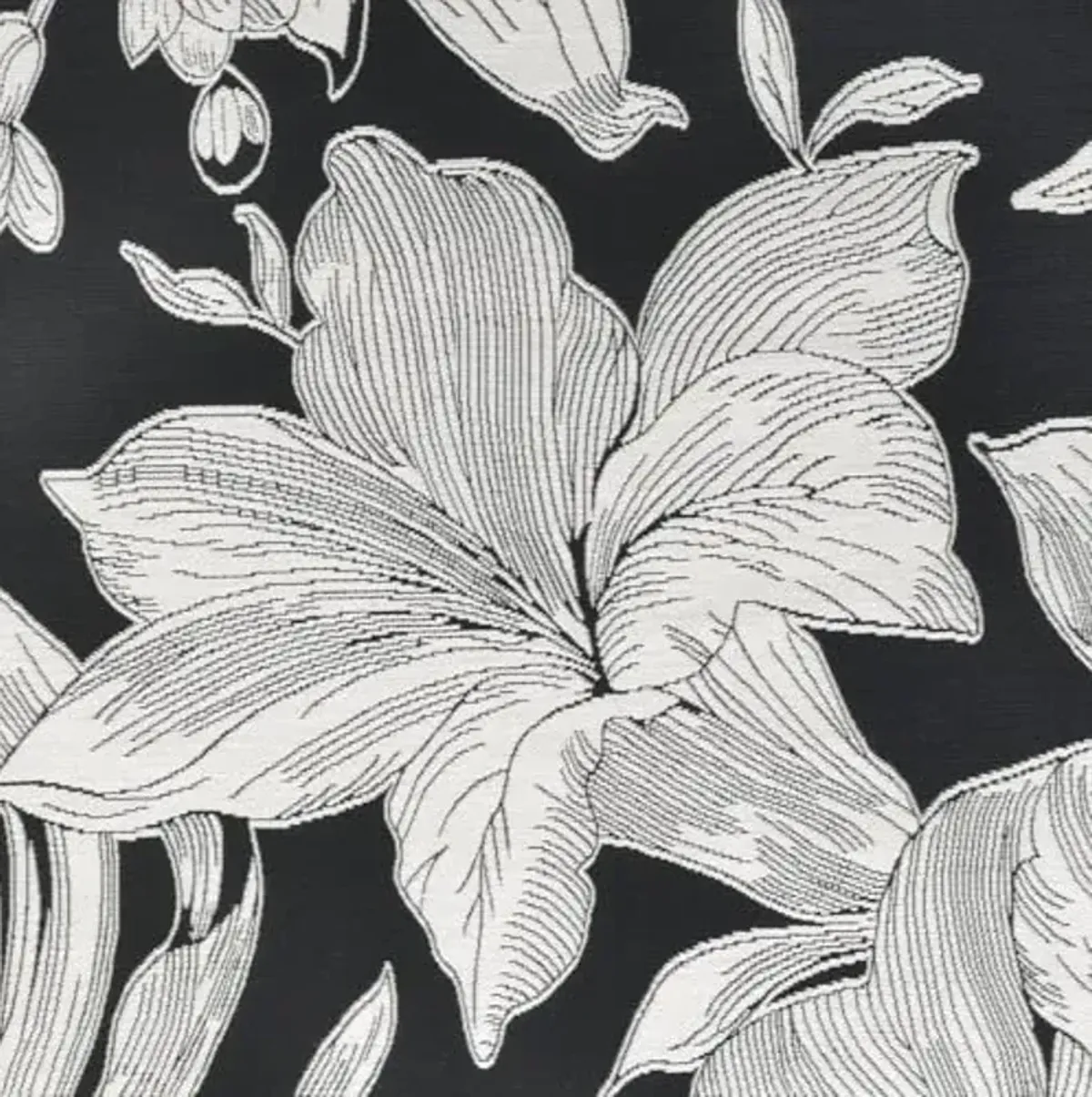 Couristan Dolce Indoor Outdoor Patio Rug - 9'8" x 13'6" Rectangle, Flora Nero Transitional Floral, Weather-Resistant Low Maintenance Rug for Patio, Deck, or Living Room