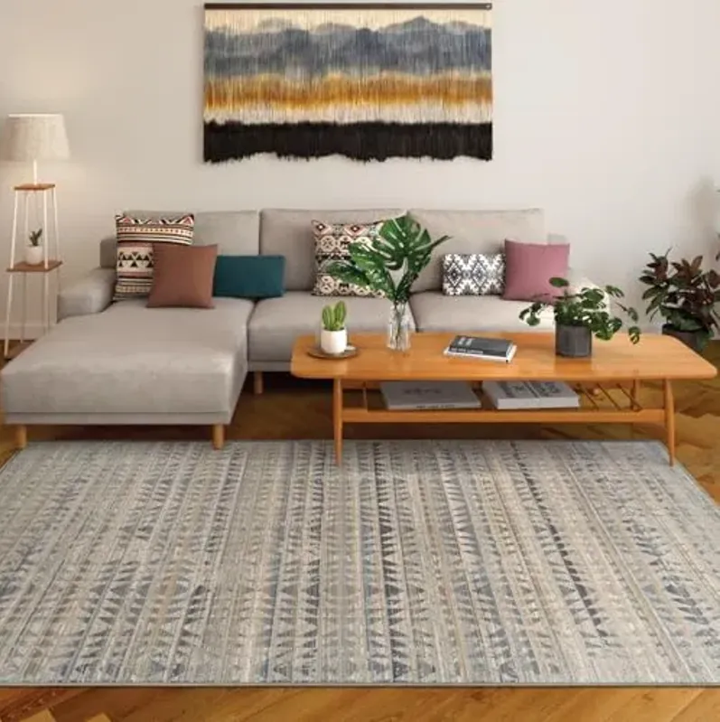 Couristan 5' x 7'10" Tribal Indoor-Outdoor Rug - Fez Souk Area Rug with Oriental Pattern, Flatwoven Polypropylene Texture, UV-Stabilized Fade-Resistant Fibers, Easy-Clean Home for Patio or Living Room