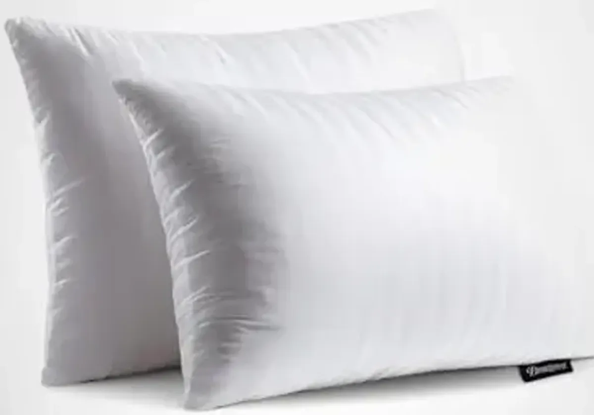 Beautyrest Luxury Goose Feathers Soft Pillows, 500 Thread Count Cover 20”x28”, Queen (Pack of 2), Supportive Fluffy Hotel Collection Bed Pillows for Side and Back Sleepers