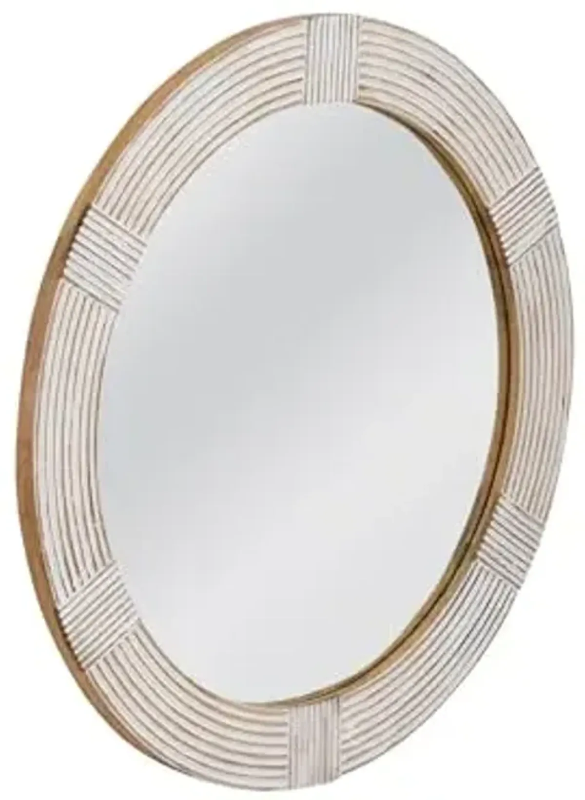 Brockton Wall Mirror - White Wash