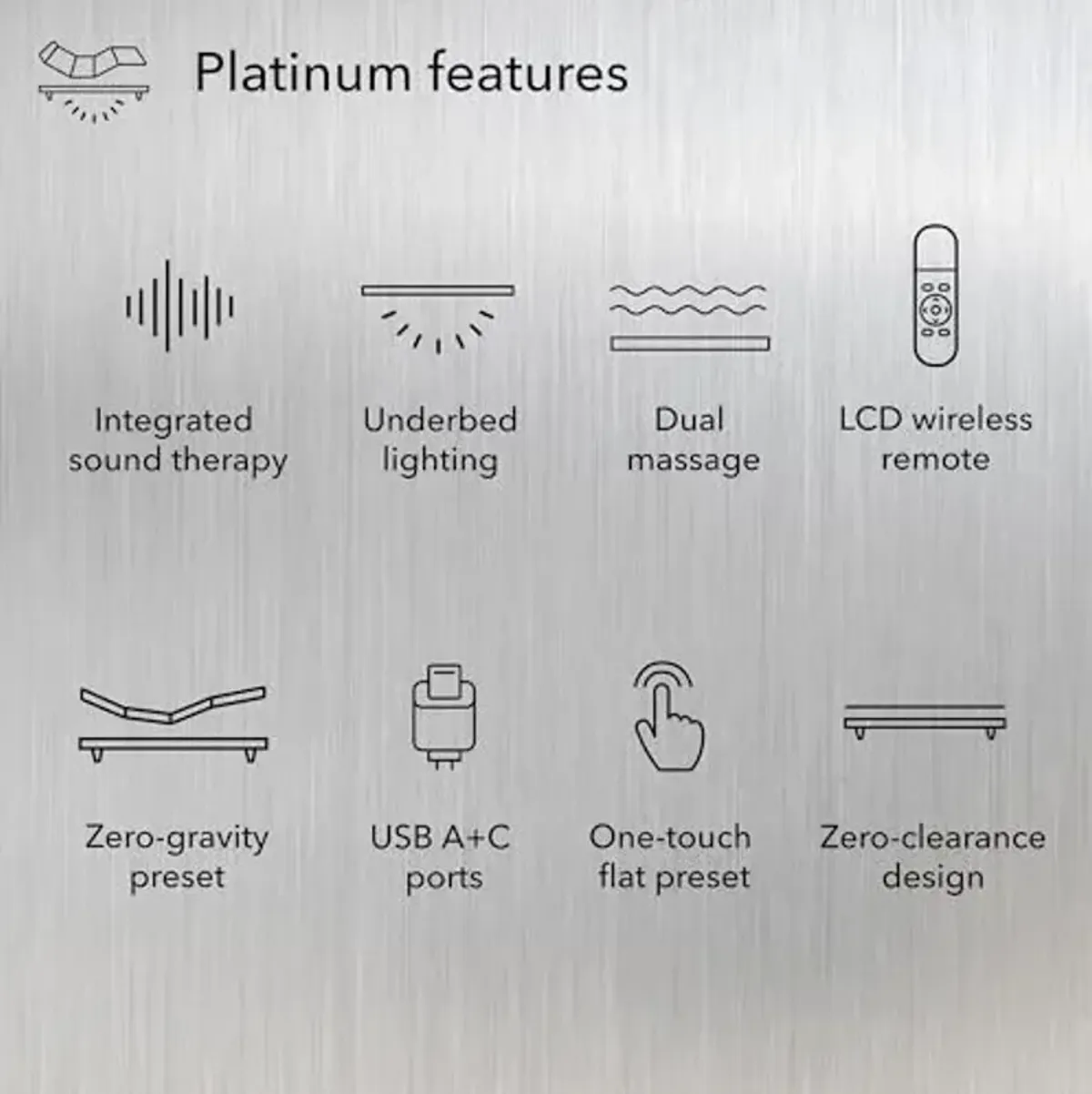 Serta baselogic Level 4 Adjustable Base Bed Frame - King - Head & Foot Adjustability, Wireless Remote, Zero-Gravity and Memory Presets, Dual Massage Setting, and USB A&C Charging Ports