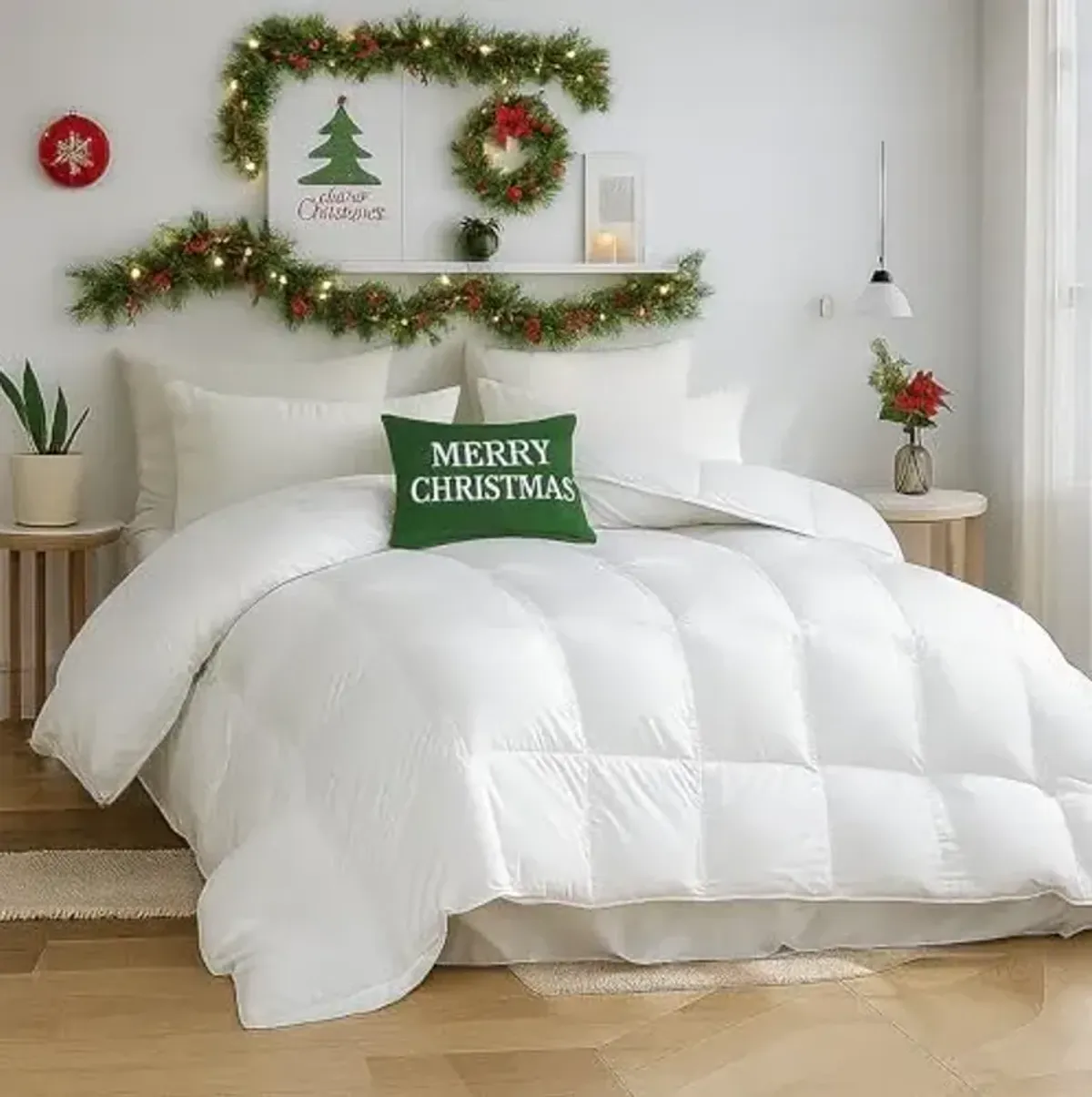 Beautyrest Luxury Goose Down Fiber Comforter Twin Size,100% Cotton, Extra Lightweight Duvet Insert for Summer and Hot Sleepers, 8 Corner Tabs, Hotel Collection White Bedding Blanket,68''x90''