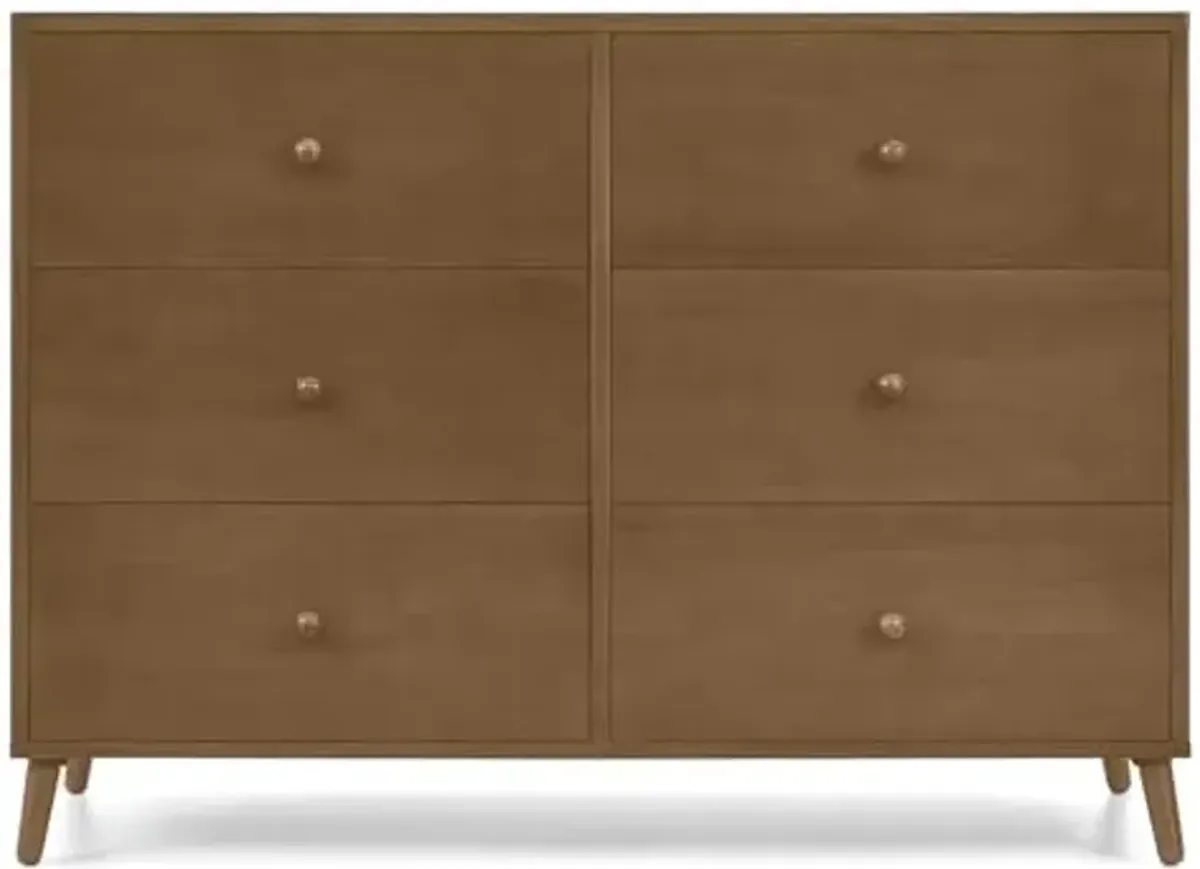 Delta Children Essex 6 Drawer Dresser, Chestnut