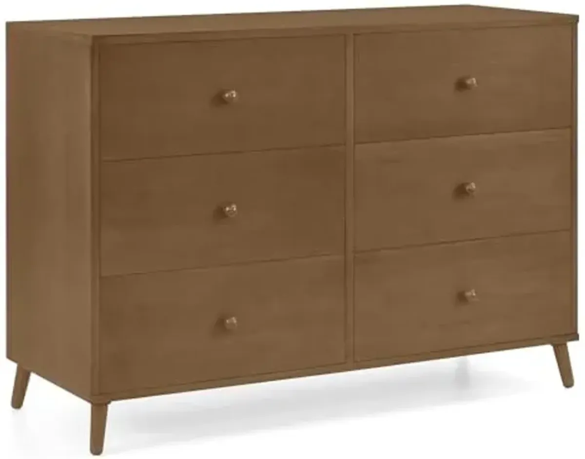 Delta Children Essex 6 Drawer Dresser, Chestnut