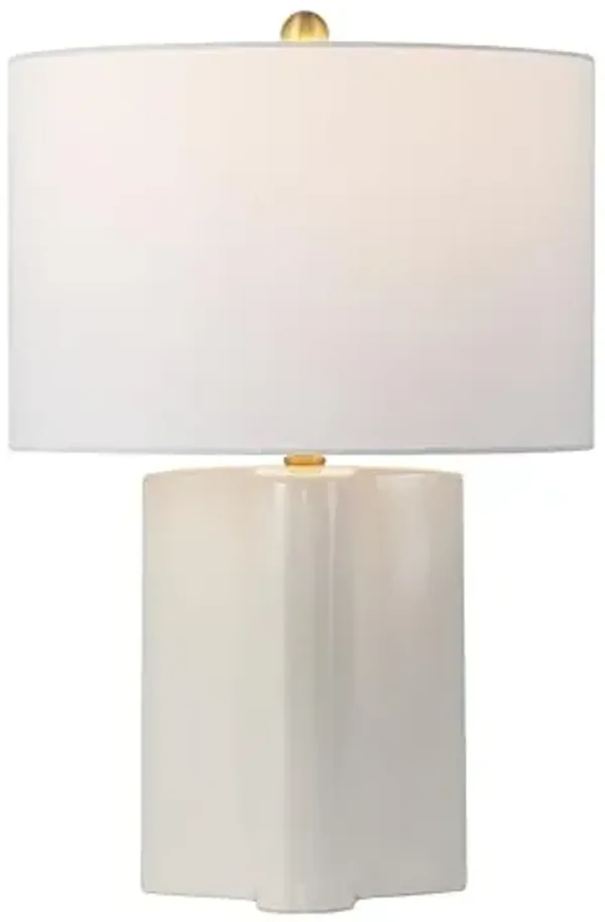 SAFAVIEH Lighting Collection Anessa Cream & Brass 23-inch Table Lamp for Bedroom, Living Room, Home Office, Desk, Nightstand (LED Bulb Included)