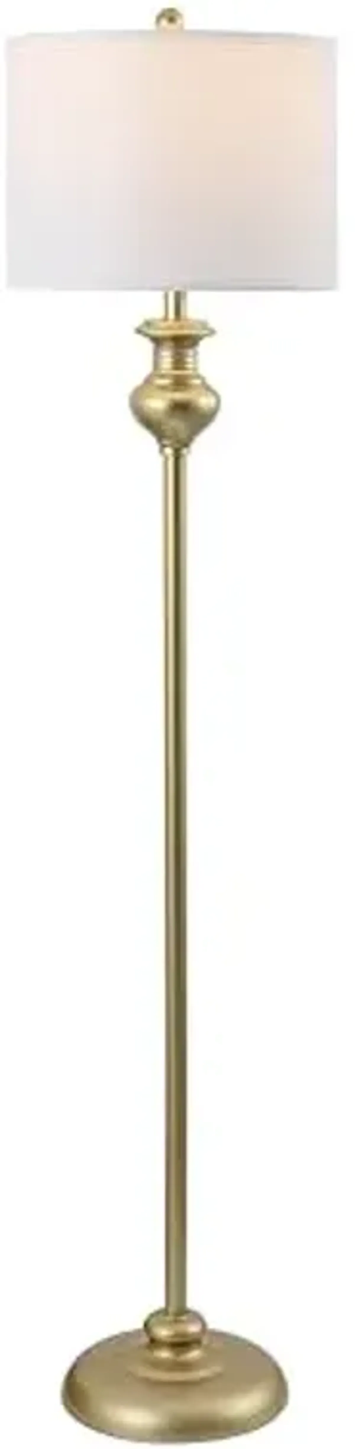 SAFAVIEH Lighting Collection Erlan Contemporary Gold 61-inch Standing Floor Lamp (LED Bulb Included)