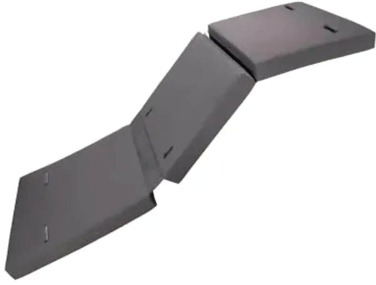 Christopher Knight Home Habers Acacia Acacia Wood Chaise Lounge with Triple Folds Cushion, Outdoor Sun Lounger with Adjustable Backrest, 77'' Patio Recliner Chair for Poolside Backyard, Teak+Dark Gray