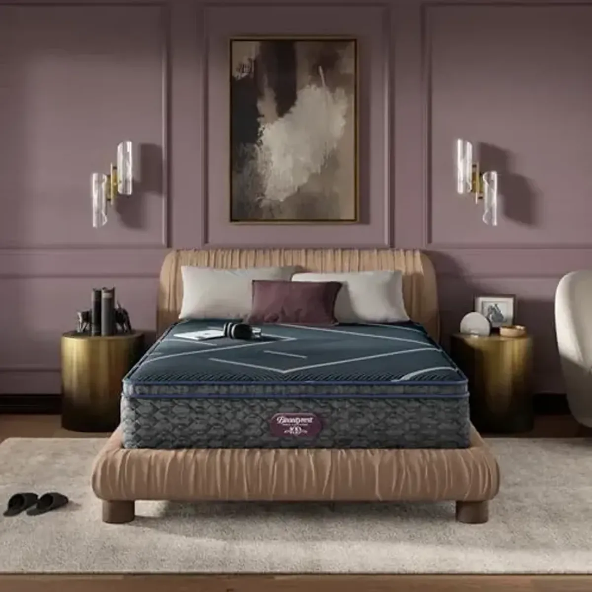 Beautyrest World Class Level Four Medium Apex Top 14" Hybrid Mattress - Twin XL Size - Supportive, Pressure Relief, Cooling, Motion Separation; CertiPUR-US, 100 Night Sleep Trial and 10 Year Warranty