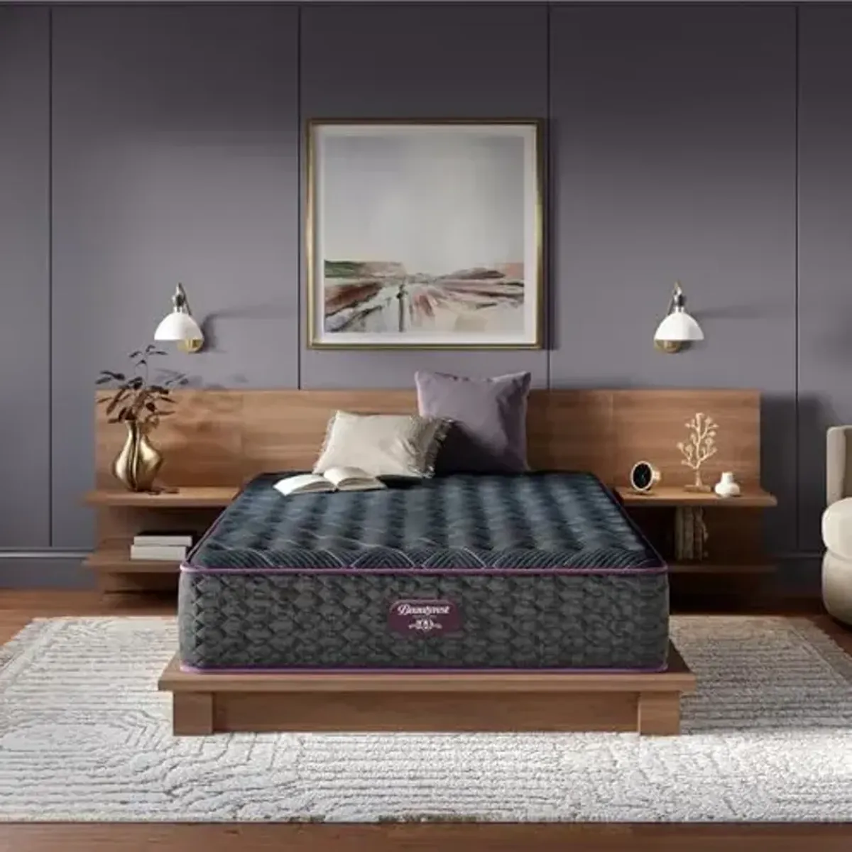 Beautyrest World Class Level Three Medium Firm 14.5" Mattress - Cal King Size - Durable Support, Pressure Relief, Cooling, Motion Separation; CertiPUR-US, 100 Night Sleep Trial and 10 Year Warranty