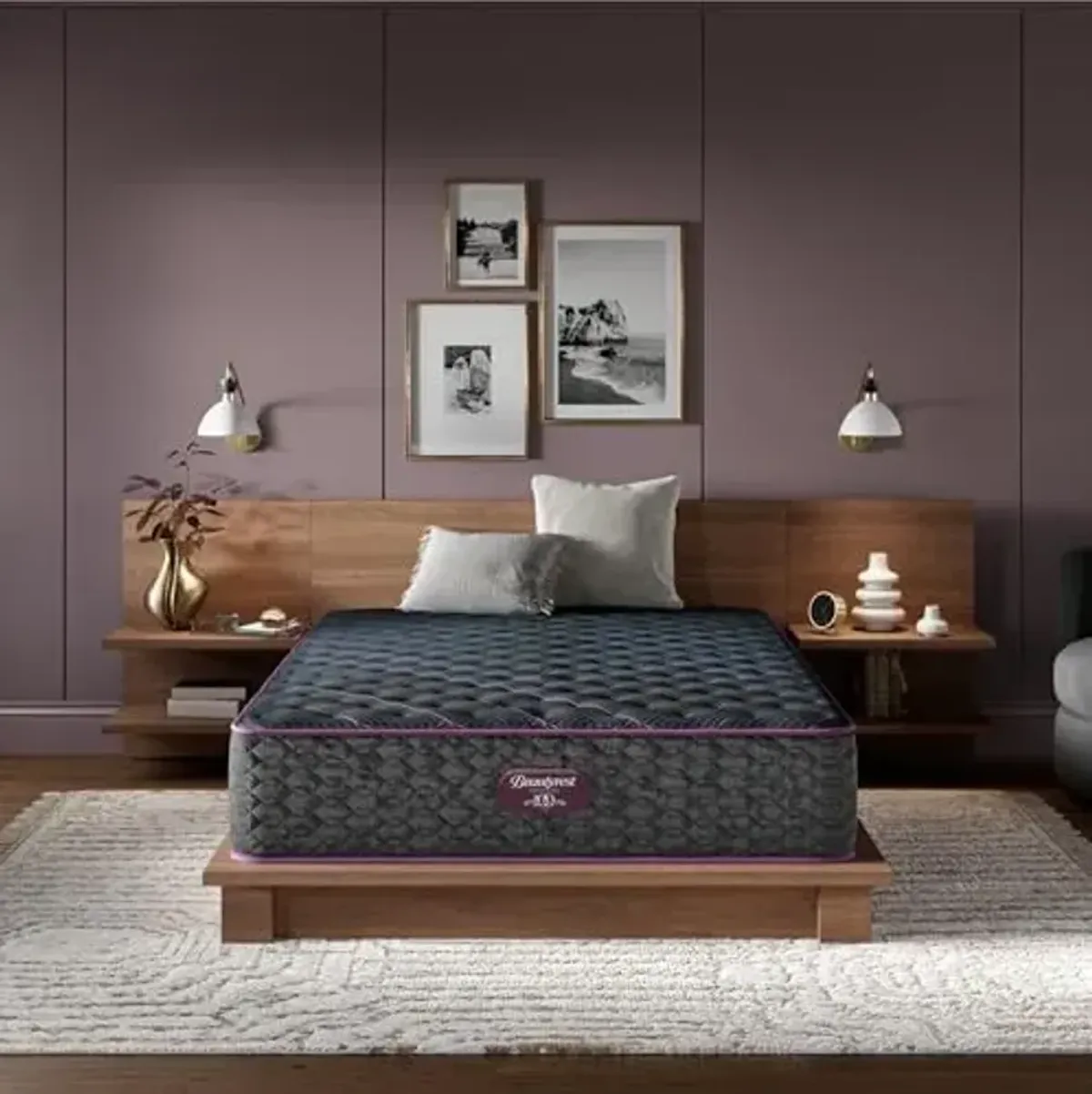 Beautyrest World Class Level Three Extra Firm 14.25" Mattress - Queen Size - Durable Support, Pressure Relief, Cooling, Motion Separation; CertiPUR-US, 100 Night Sleep Trial and 10 Year Warranty