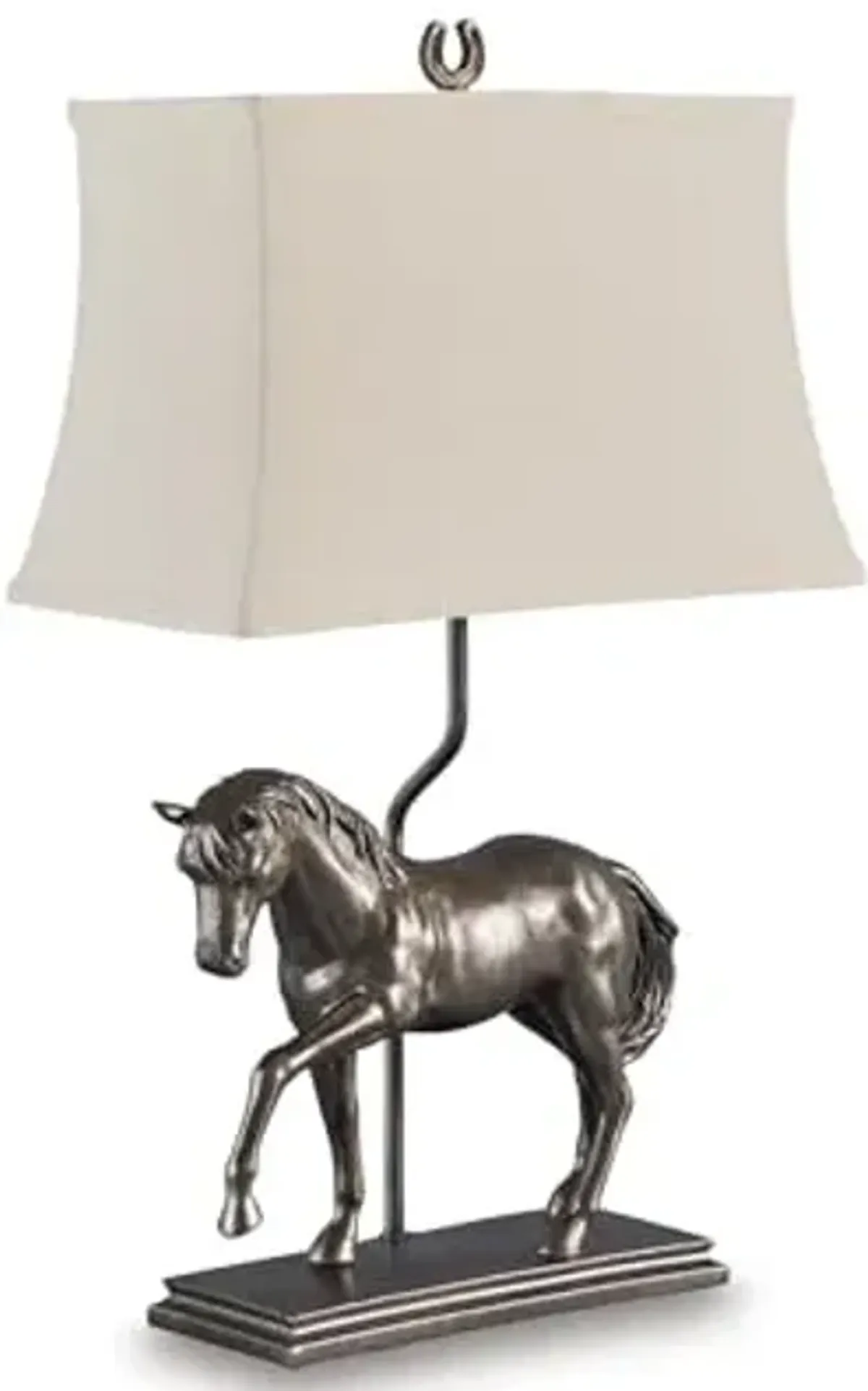Signature Design by Ashley Sandorman Vintage Polyresin Table Lamp with 3-Way Switch, Gray