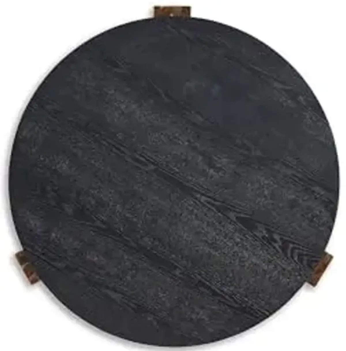 Signature Design by Ashley Breenmore Modern Table with 3 Legs, Set of 2, Black & Light Brown