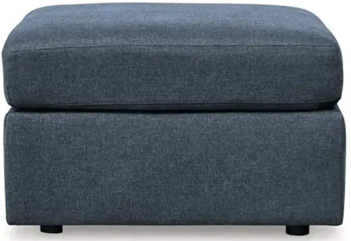 Signature Design by Ashley Modmax Casual Upholstered Oversized Accent Ottoman, Blue